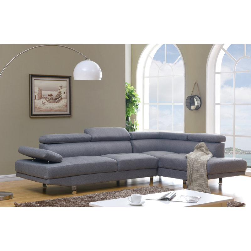 Canapé modulaire Elegance, Gris.