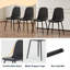 Ensemble de chaises de salle à manger modernes et minimalistes, chaises d'appoint rembourrées de style moderne Mid-Century-969675773