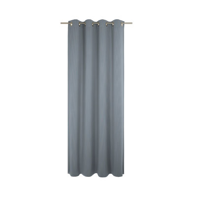 Uni Collection Light 100% Cotton Opaque Grommet / Eyelet Single Curtain Panel