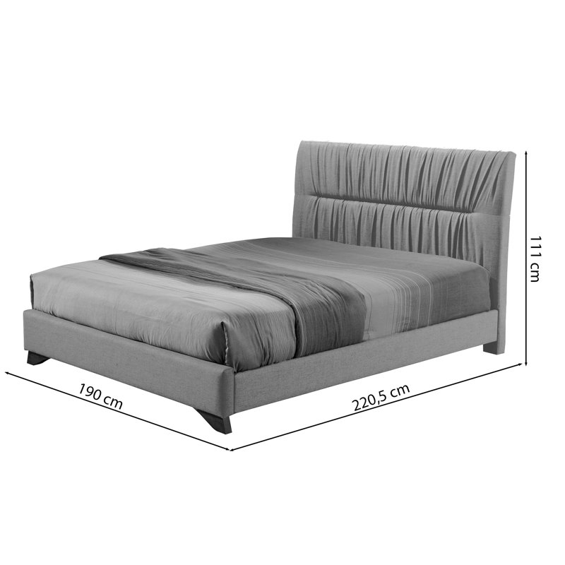Atworth Upholstered Bed, Super King (6'), Beige