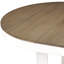 Ensemble de table de salle à manger 5 pièces et 4 chaises avec accoudoirs (brun et blanc)-788510407-788510404-788510405
