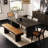Simple and high-quality solid wood dining table-511378180