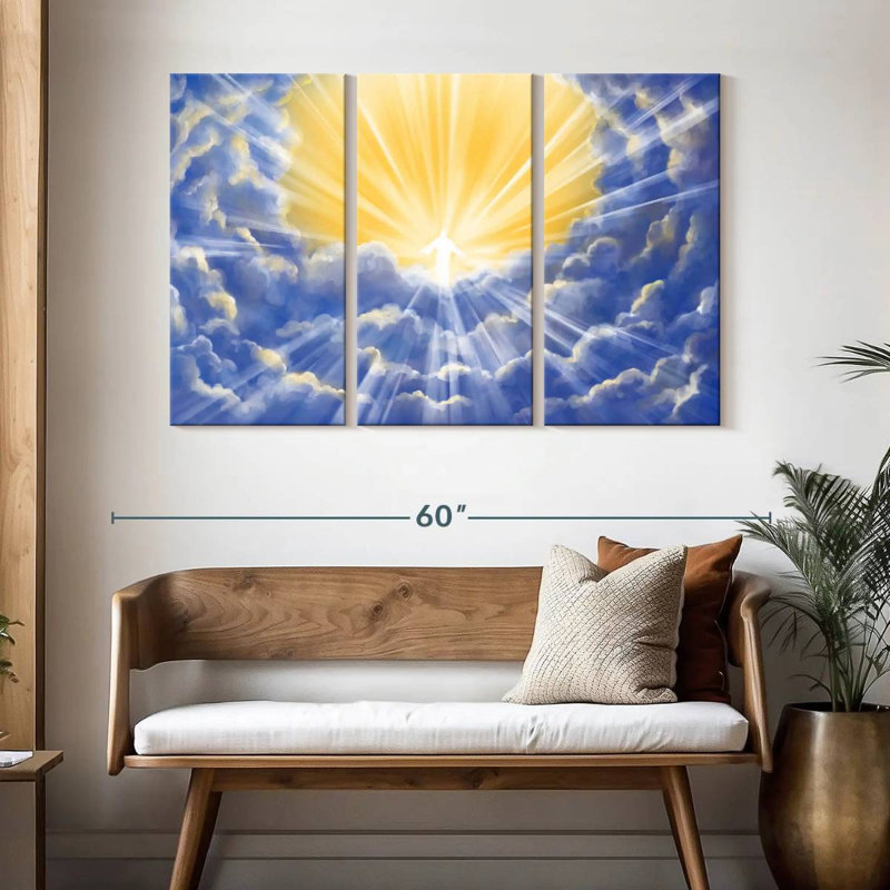 Adella Christ Above The Clouds, 32" H x 50" W