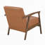 Chaise d'appoint rembourrée en similicuir