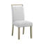 Ensemble de salle à manger 7 pièces avec table rectangulaire en marbre véritable et charmante chaise rembourrée