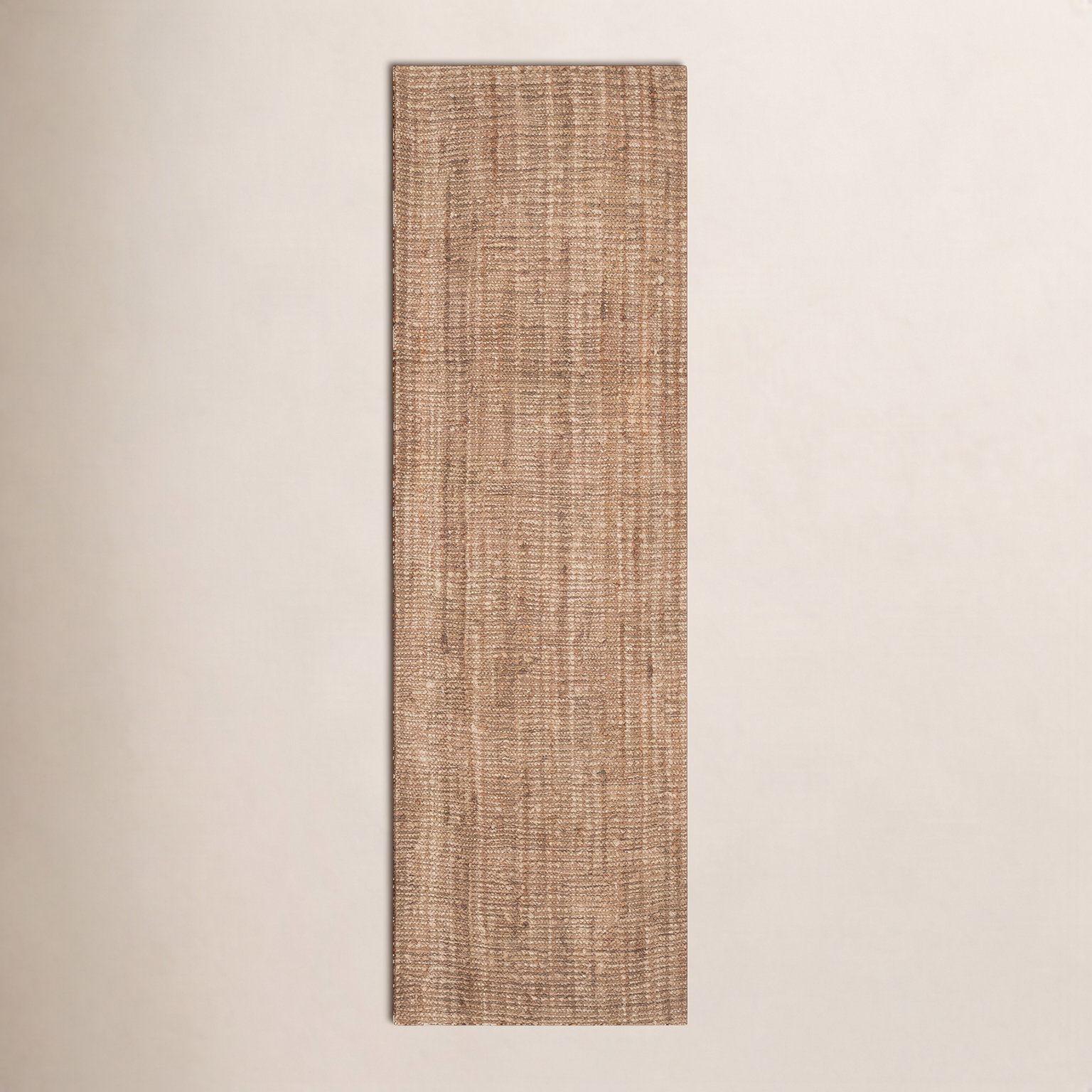 Alda Natural Gray Hand-Woven Jute Rug, Runner 2'6" x 10'