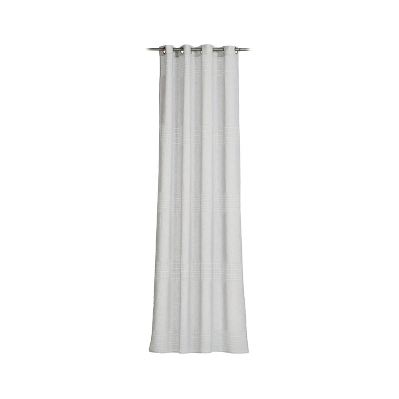 Stateline Sheer Curtain, Matt Brushed Nickel