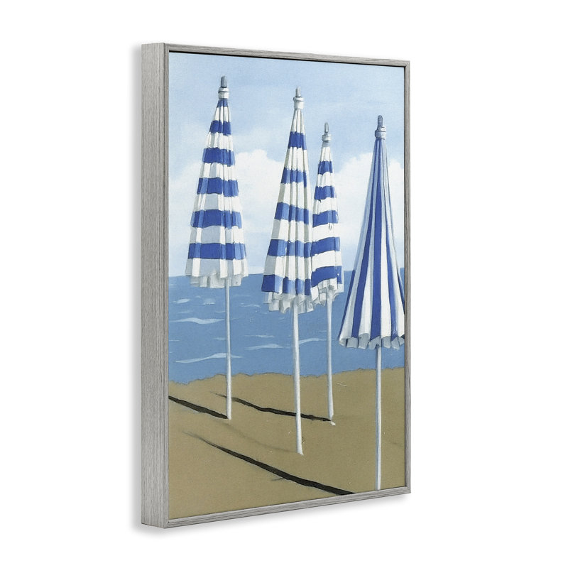 Parapluie d'été sicilien, estampe numérique, design par Norm Stelfox, H 24 po x l 16 po, Estampe numérique Farmhouse