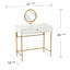 Table de coiffeuse avec miroir