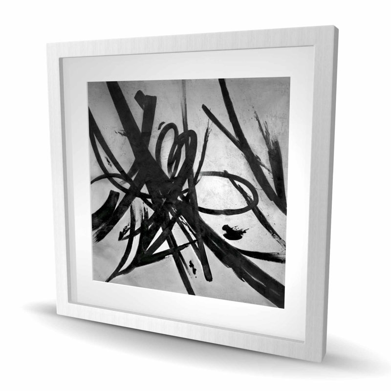 Circular Strokes - Abstract Man Cave Framed Matted Print