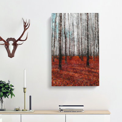 Rows Of Trees - Wrapped Canvas