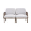 Canapé de jardin pour l'intérieur et l'extérieur avec canapé et coussins moelleux pour l'extérieur
