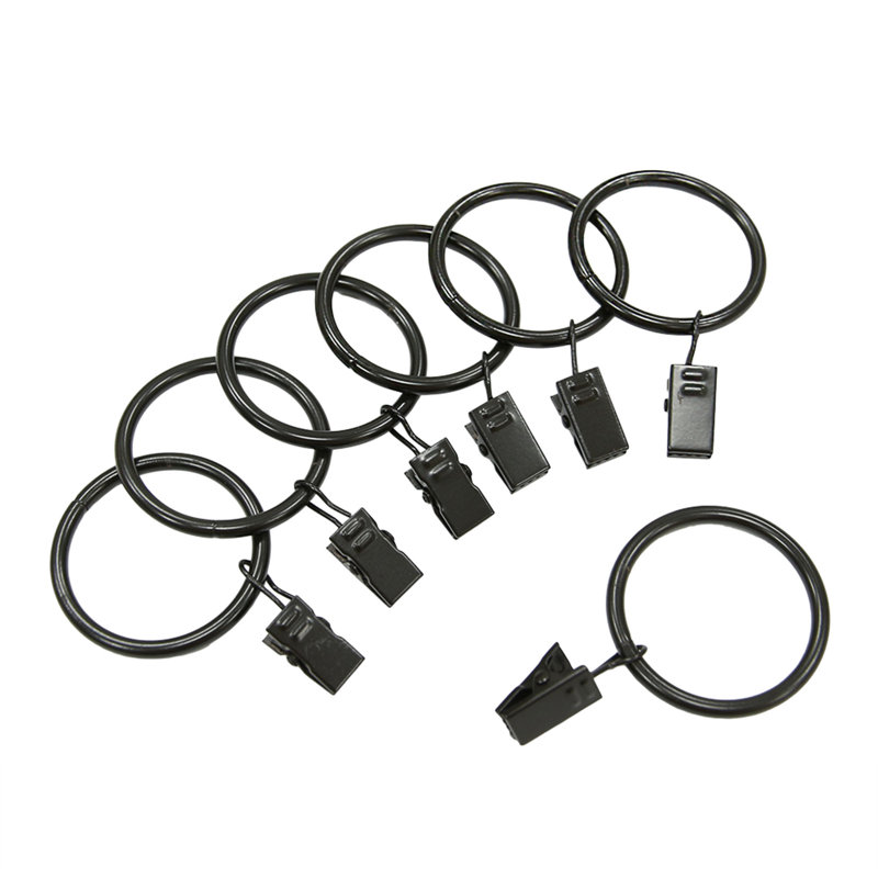 Fraida Curtain Rings, Oil Rubbed Bronze, 2.6" x 1.6" x 0.4"