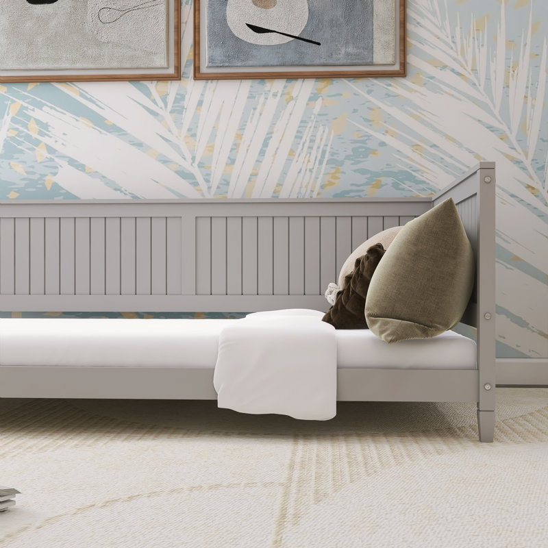 Kinsasha Solid Wood Daybed, Twin, Gray