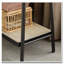Portemanteau en bois de chêne massif, portemanteau en rotin noir - portemanteau avec tablettes
