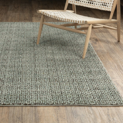 Tapis bleu / brun Amot