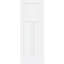 Shaker à dalles 1 + 2 panneaux en bois massif blanc 80 po x 32 po avec trousse-124238520