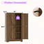 Armoire de rangement pour salle de bain H 43,3 po avec 3 tablettes réglables-1059301578