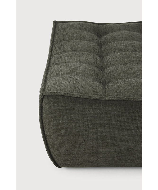 N701 Square Ottoman, Moss