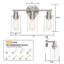Éclairage de salle de bain à intensité variable à 3 lumières Berume-1865745071