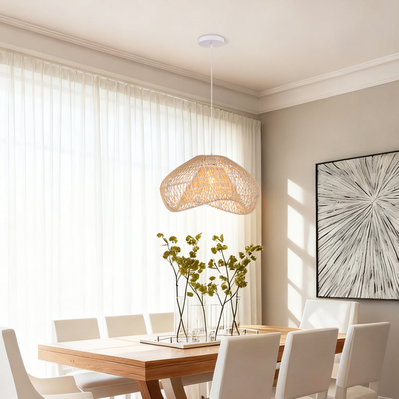 Luminaire suspendu en rotin novateur Boho