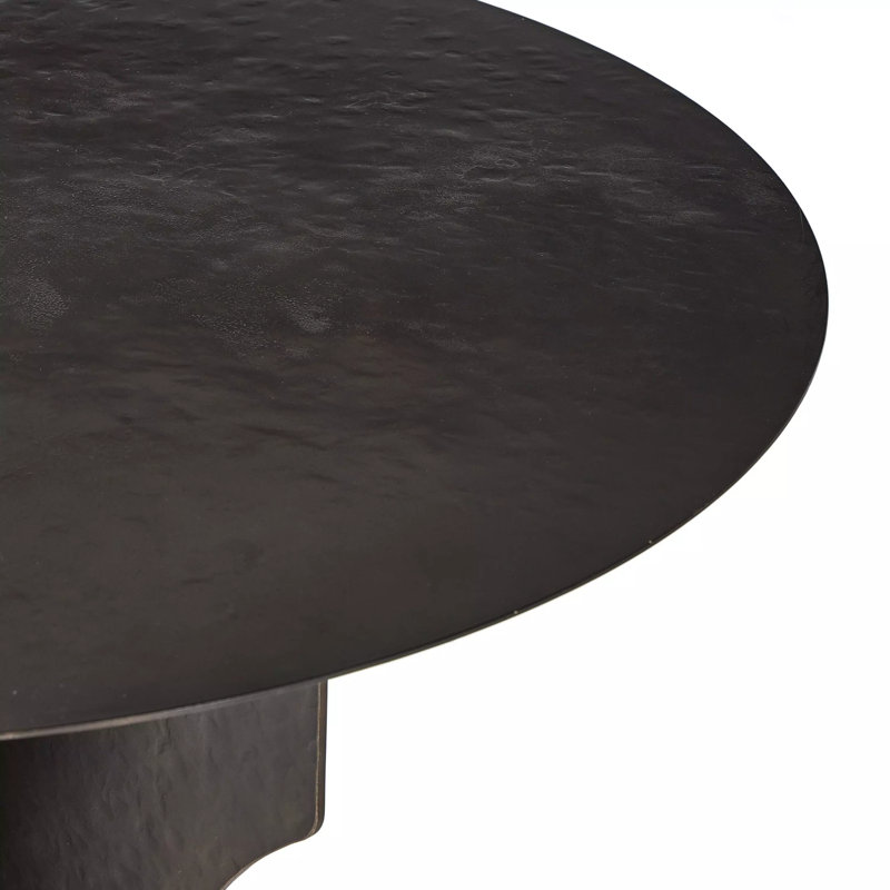 Round Iron End Table