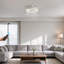 Ventilateur de plafond 20,4 "avec télécommande et lumières DEL