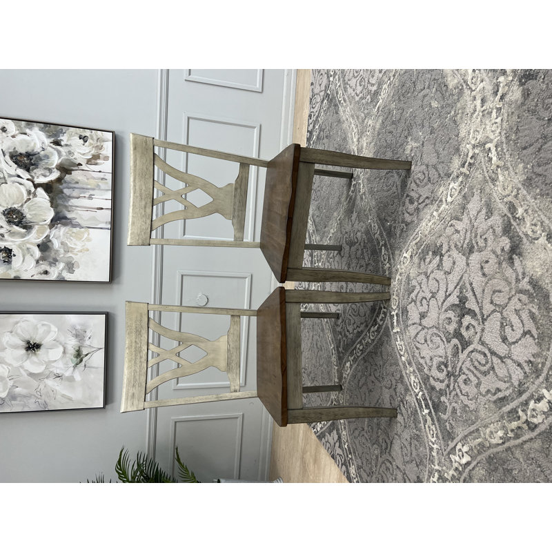 Genella 17'' H Solid Wood Side Chair