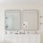 Black Rectangular Metal Framed Wall Mirror-1689910381
