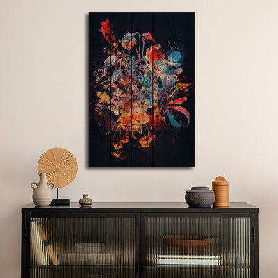 Impression sur bois en bois - Bouquet XVII par Teis Albers