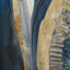 Dargan - tourbillon bleu et or abstrait IV - rideau à spirales abstraites - velours obscurcissant - 1 panneau-700501021