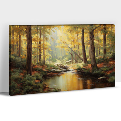 Art mural sur toile «Scenic Forest» - Captivating Autumn