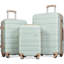 Ensembles de bagages Nouveau modèle ABS Hardshell 3 pièces Ensemble de valises rigides et durables Valise à roulettes avec serrure TSA 20 "24" 28 "