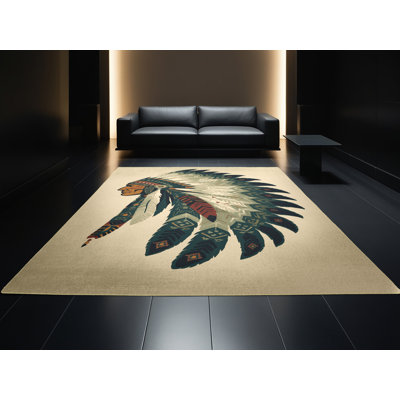 Tapis beige doux et moelleux traditionnel Nikolas