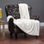 Chanasya Trestle Embossed Faux Fur Throw Blanket-688584335