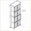 Armoires de rangement de 72,4 po de hauteur avec 8 portes 4 tablettes, cerisier | Traditionnel | Salon-227936660