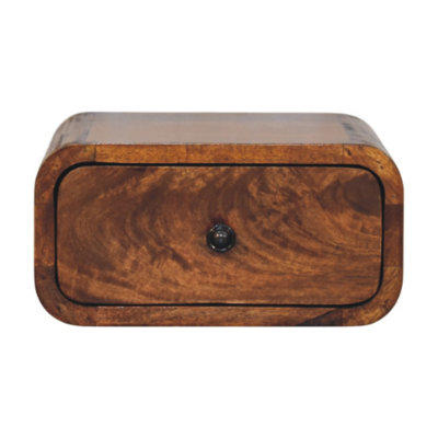 25 cm W Solid Wood Bedside Table