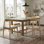 Chaise d'appoint en bois massif 