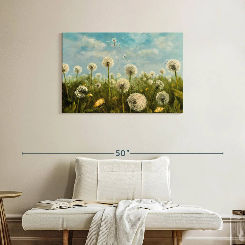 Harnek Dancing Dandelions Seeds, 24" H x 36" W