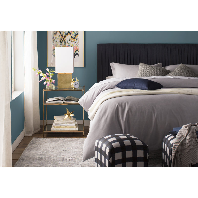 Peregrine Glass Top End Table, Gold