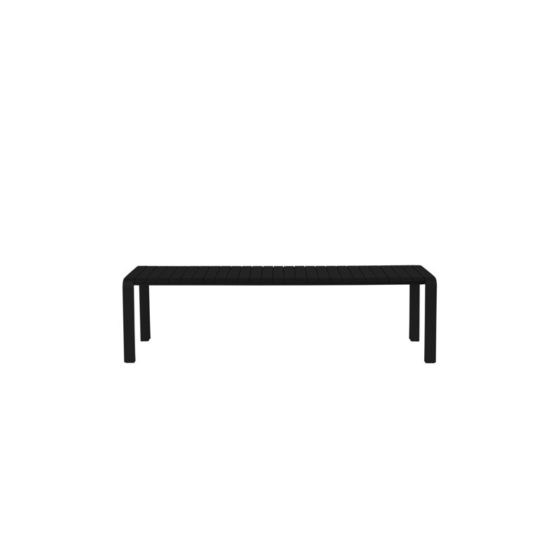 Banc de pique-nique en aluminium Vondel, Noir