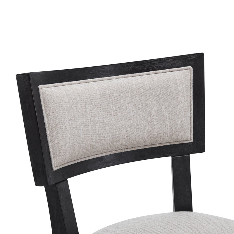 Netzer Fabric Upholstered Counter Stools, Chocolate