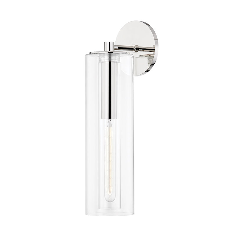 Adreille Armed Sconce, Polished Nickel