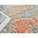 Infinity Power Loomed Wool/Nylon Abstract Area Rug in Ivory/Blue/Terracotta