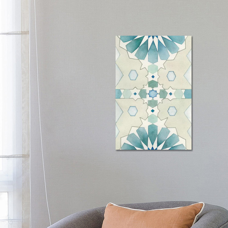 Moorish Panel II by Natasha Chabot - Wrapped Canvas Gallery-Wrapped Canvas Giclée, 66.04 cm H x 45.72 cm W x 3.175 cm D
