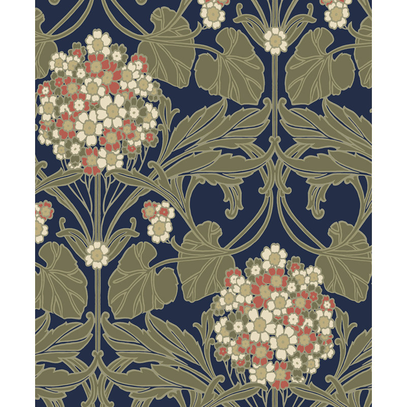 Animal Print Roll, Navy/Terra Cotta