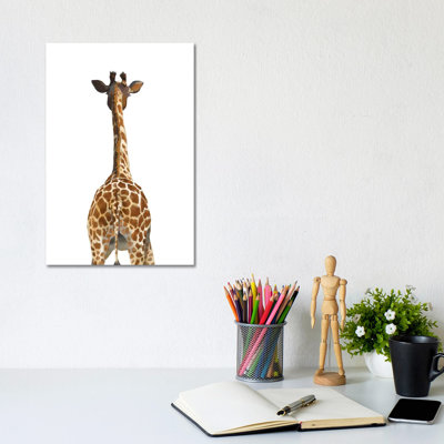 Giraffe Butt by Big Nose Work - Wrapped Canvas Print