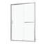 Paroi de douche coulissante simple l 60 po x H 72 po, 1/4 po (6 mm), chrome