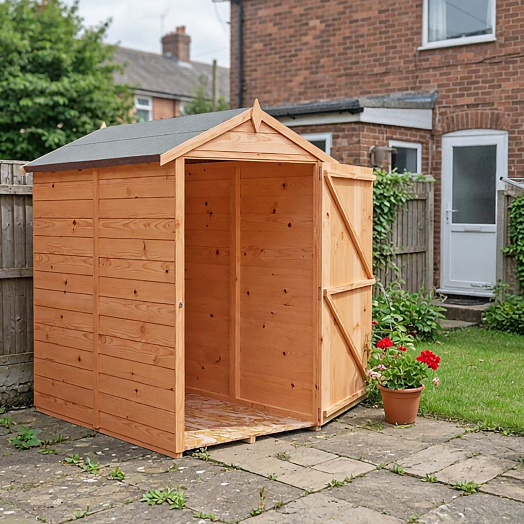Shire Unisex Brown Overlap X 5' Single Door Dip Treated Shed - Osb L161.8xw99xh183.4cm In Size 3 - Image 3