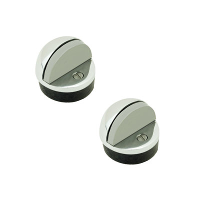 Domed Brass Floor Mount Stop